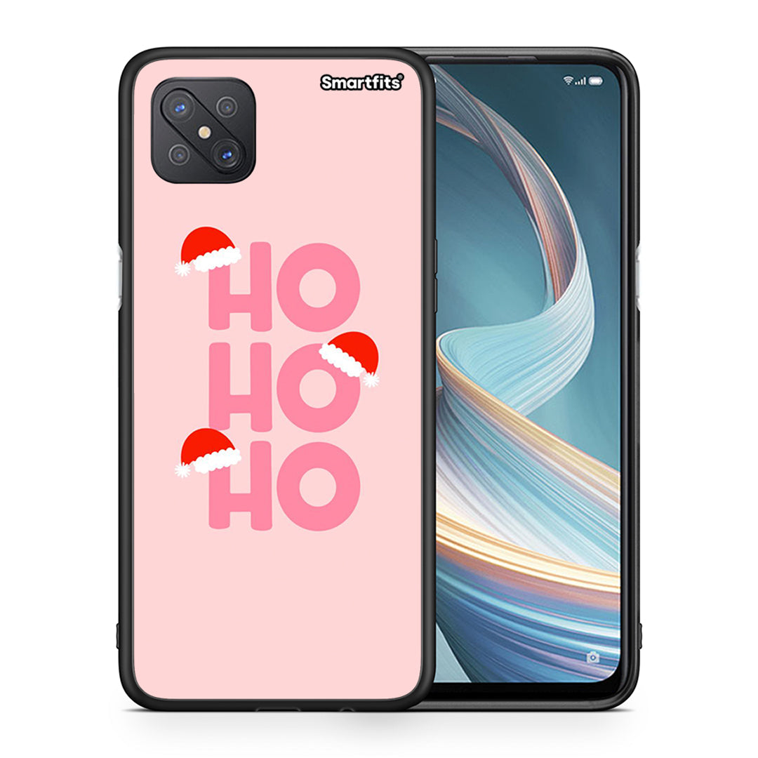 Θήκη Oppo Reno4 Z 5G Xmas Ho Ho Ho από τη Smartfits με σχέδιο στο πίσω μέρος και μαύρο περίβλημα | Oppo Reno4 Z 5G Xmas Ho Ho Ho case with colorful back and black bezels