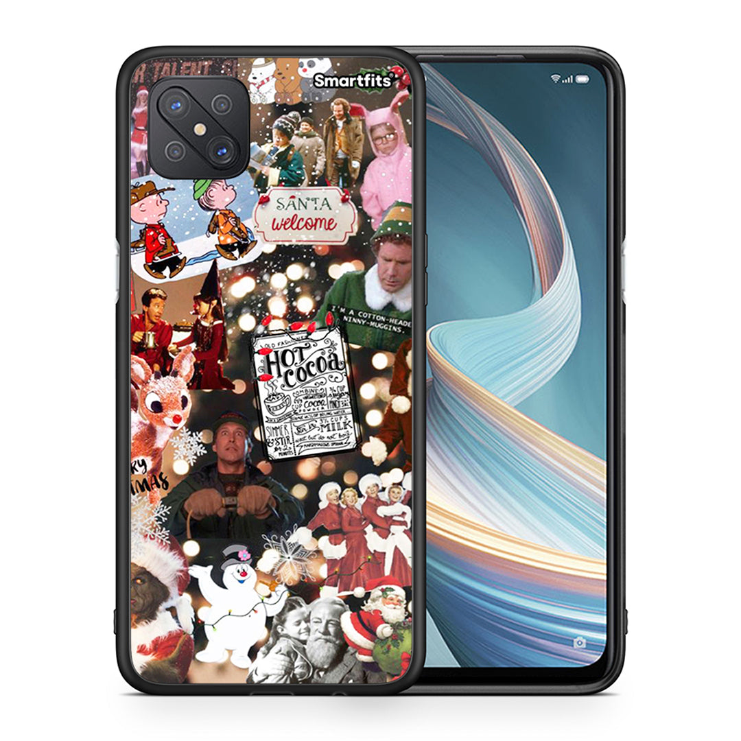 Θήκη Oppo Reno4 Z 5G Xmas Movies από τη Smartfits με σχέδιο στο πίσω μέρος και μαύρο περίβλημα | Oppo Reno4 Z 5G Xmas Movies case with colorful back and black bezels