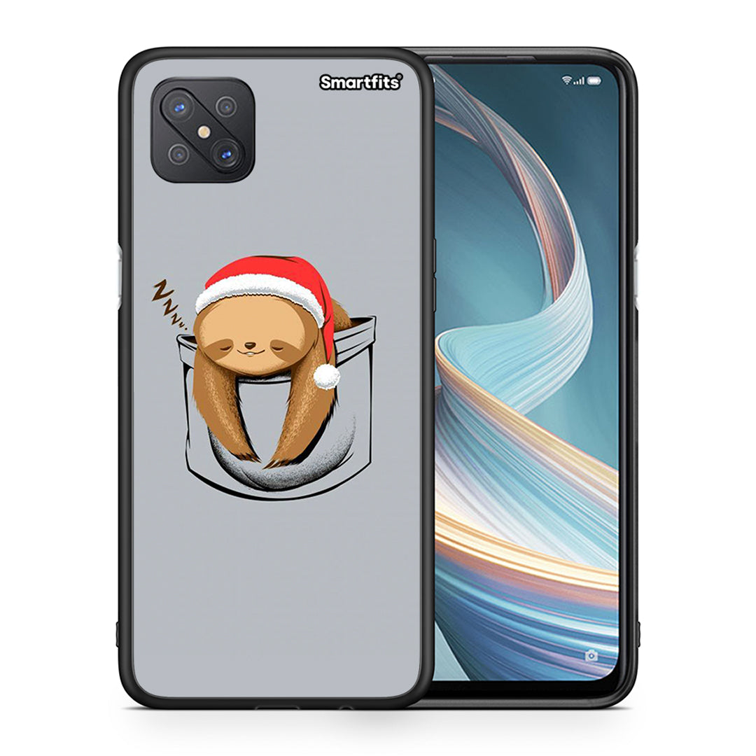 Θήκη Oppo Reno4 Z 5G Xmas Zzzz από τη Smartfits με σχέδιο στο πίσω μέρος και μαύρο περίβλημα | Oppo Reno4 Z 5G Xmas Zzzz case with colorful back and black bezels
