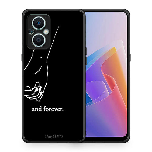 Θήκη Oppo Reno7 Lite Always & Forever 2 από τη Smartfits με σχέδιο στο πίσω μέρος και μαύρο περίβλημα | Oppo Reno7 Lite Always & Forever 2 Case with Colorful Back and Black Bezels