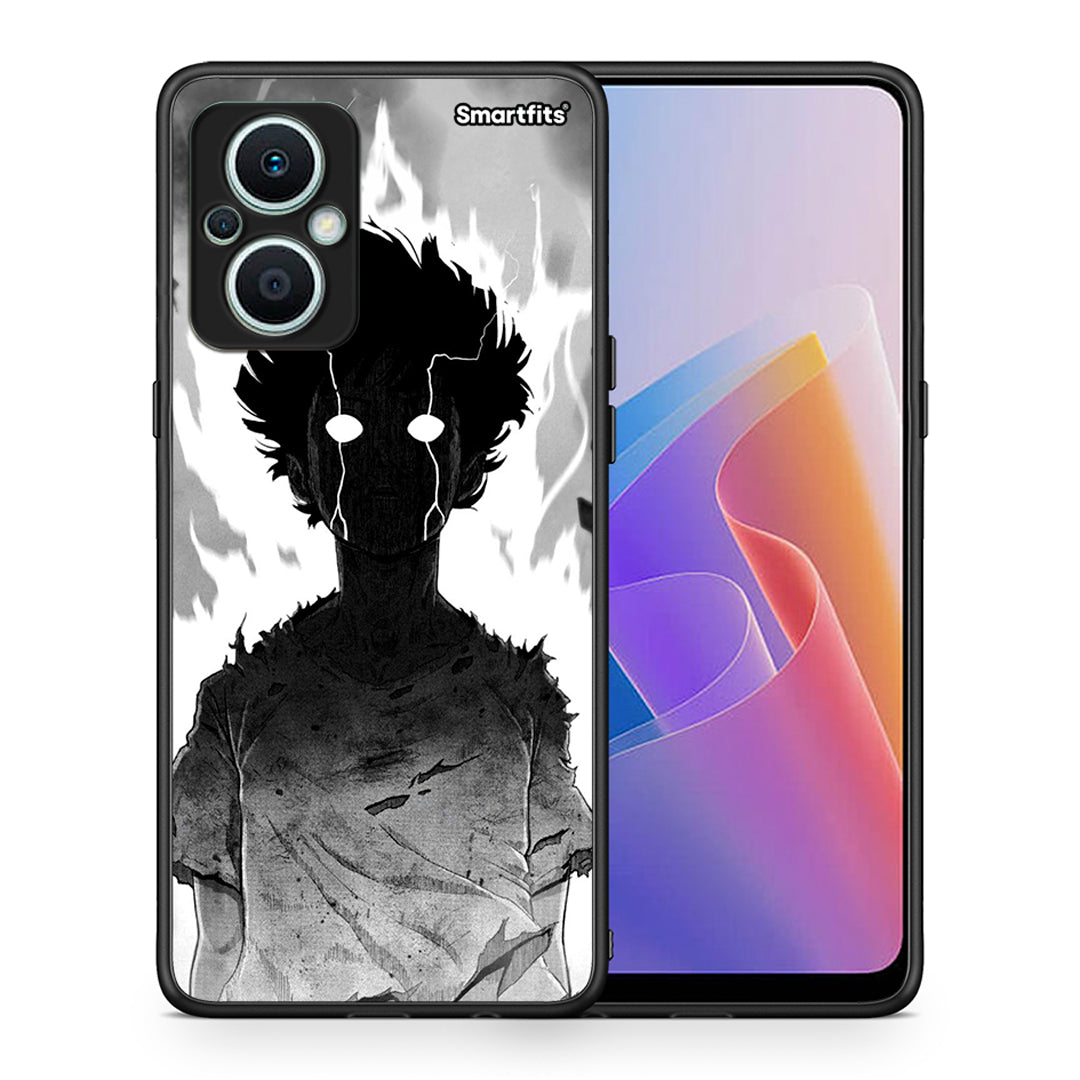 Θήκη Oppo Reno7 Lite Anime Boy από τη Smartfits με σχέδιο στο πίσω μέρος και μαύρο περίβλημα | Oppo Reno7 Lite Anime Boy Case with Colorful Back and Black Bezels