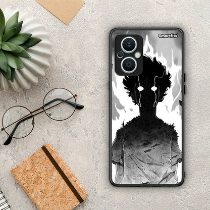 Θήκη Oppo Reno7 Lite Anime Boy από τη Smartfits με σχέδιο στο πίσω μέρος και μαύρο περίβλημα | Oppo Reno7 Lite Anime Boy Case with Colorful Back and Black Bezels
