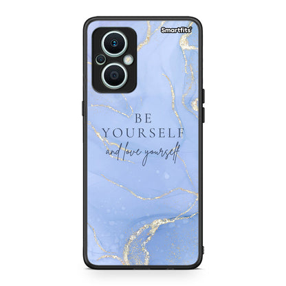 Θήκη Oppo Reno7 Lite Be Yourself από τη Smartfits με σχέδιο στο πίσω μέρος και μαύρο περίβλημα | Oppo Reno7 Lite Be Yourself Case with Colorful Back and Black Bezels