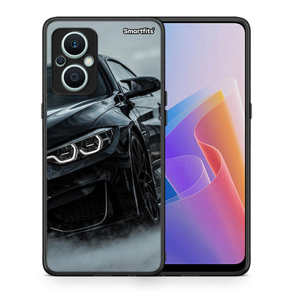 Θήκη Oppo Reno7 Lite Black BMW από τη Smartfits με σχέδιο στο πίσω μέρος και μαύρο περίβλημα | Oppo Reno7 Lite Black BMW Case with Colorful Back and Black Bezels