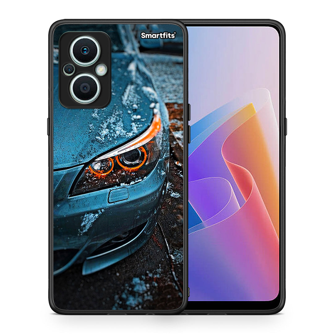 Θήκη Oppo Reno7 Lite Bmw E60 από τη Smartfits με σχέδιο στο πίσω μέρος και μαύρο περίβλημα | Oppo Reno7 Lite Bmw E60 Case with Colorful Back and Black Bezels