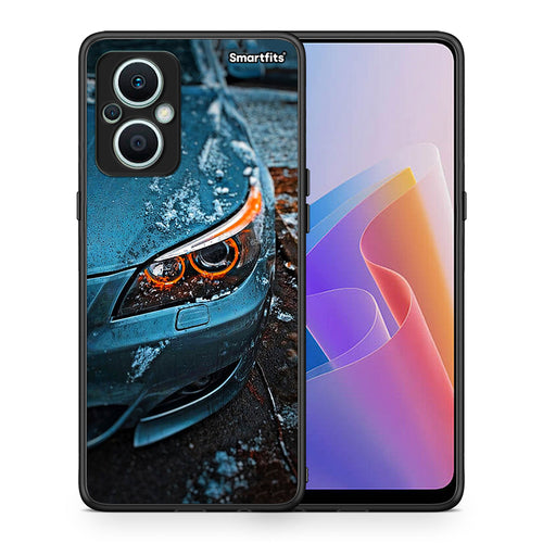 Θήκη Oppo Reno7 Lite Bmw E60 από τη Smartfits με σχέδιο στο πίσω μέρος και μαύρο περίβλημα | Oppo Reno7 Lite Bmw E60 Case with Colorful Back and Black Bezels