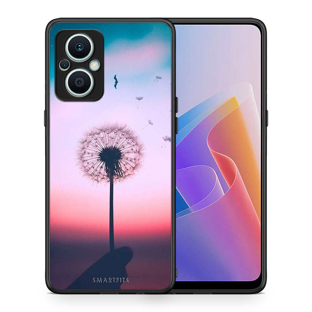 Θήκη Oppo Reno7 Lite Boho Wish από τη Smartfits με σχέδιο στο πίσω μέρος και μαύρο περίβλημα | Oppo Reno7 Lite Boho Wish Case with Colorful Back and Black Bezels