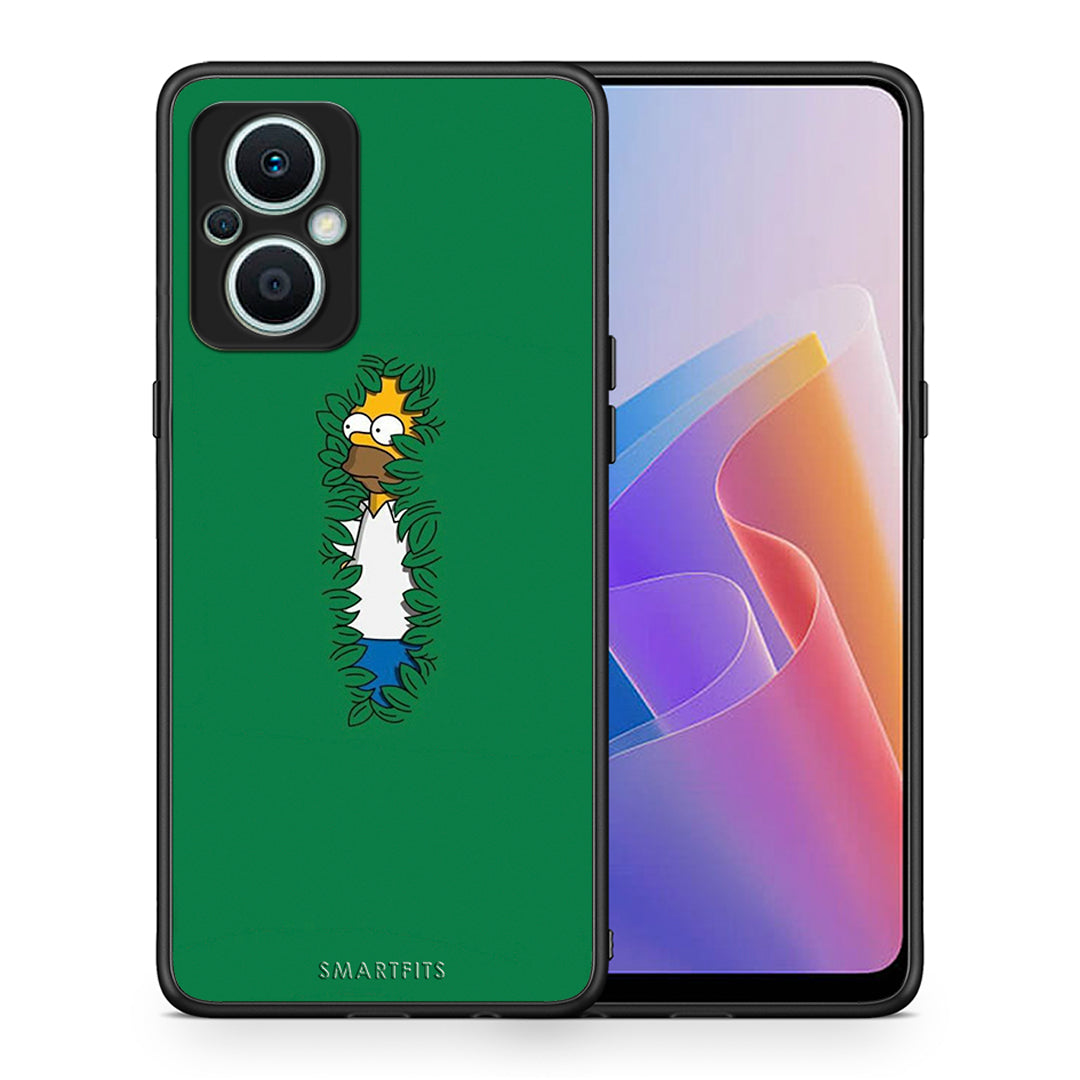 Θήκη Oppo Reno7 Lite Bush Man από τη Smartfits με σχέδιο στο πίσω μέρος και μαύρο περίβλημα | Oppo Reno7 Lite Bush Man Case with Colorful Back and Black Bezels