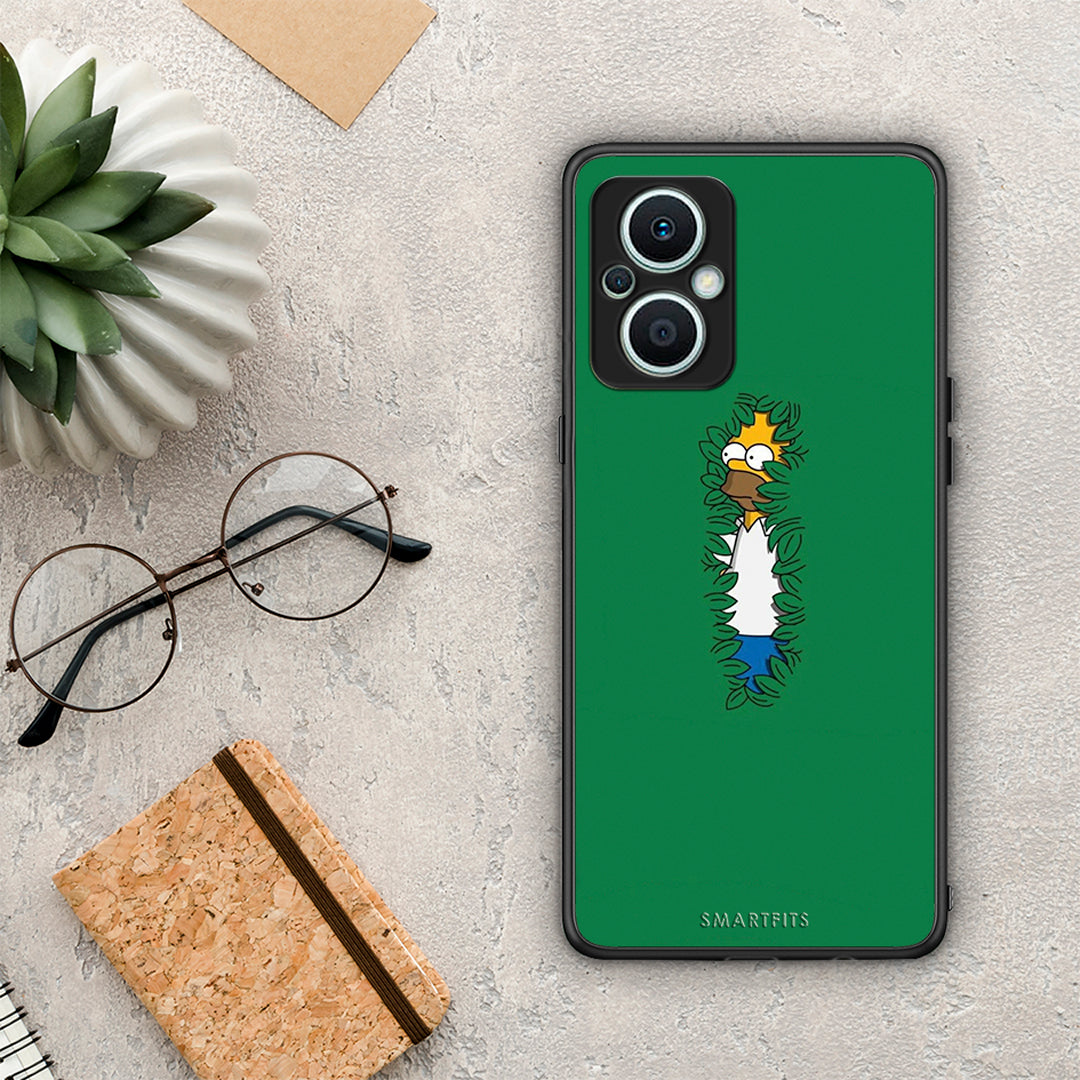 Θήκη Oppo Reno7 Lite Bush Man από τη Smartfits με σχέδιο στο πίσω μέρος και μαύρο περίβλημα | Oppo Reno7 Lite Bush Man Case with Colorful Back and Black Bezels