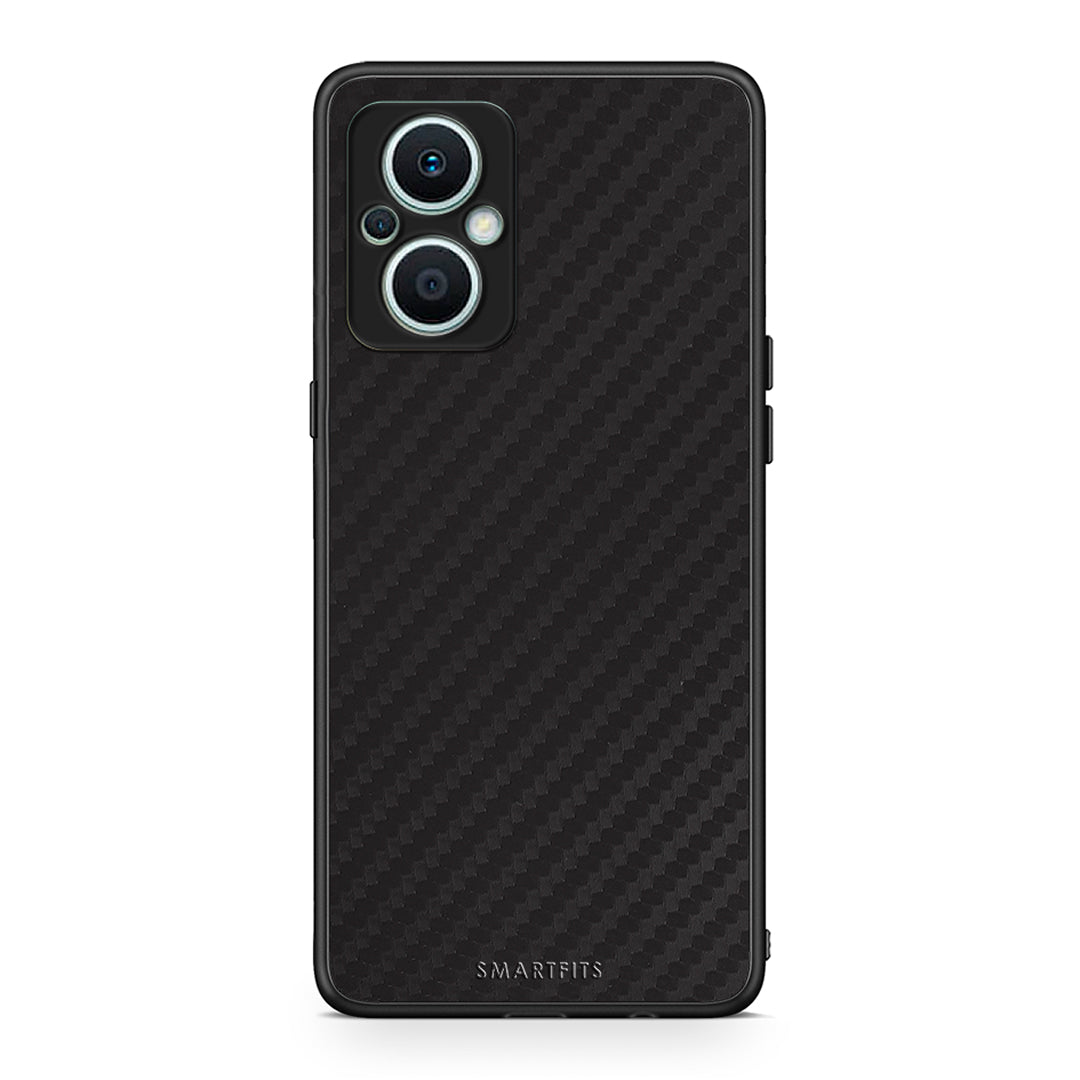 Θήκη Oppo Reno7 Lite Carbon Black από τη Smartfits με σχέδιο στο πίσω μέρος και μαύρο περίβλημα | Oppo Reno7 Lite Carbon Black Case with Colorful Back and Black Bezels