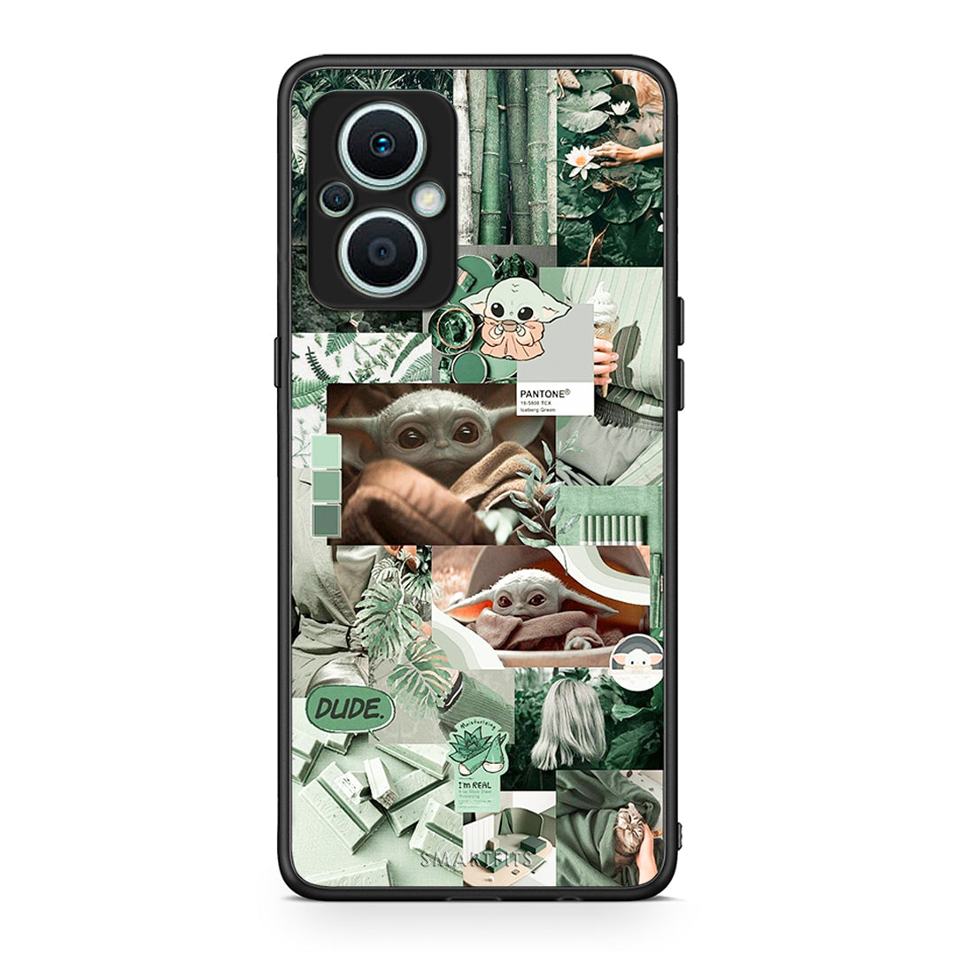 Θήκη Oppo Reno7 Lite Collage Dude από τη Smartfits με σχέδιο στο πίσω μέρος και μαύρο περίβλημα | Oppo Reno7 Lite Collage Dude Case with Colorful Back and Black Bezels