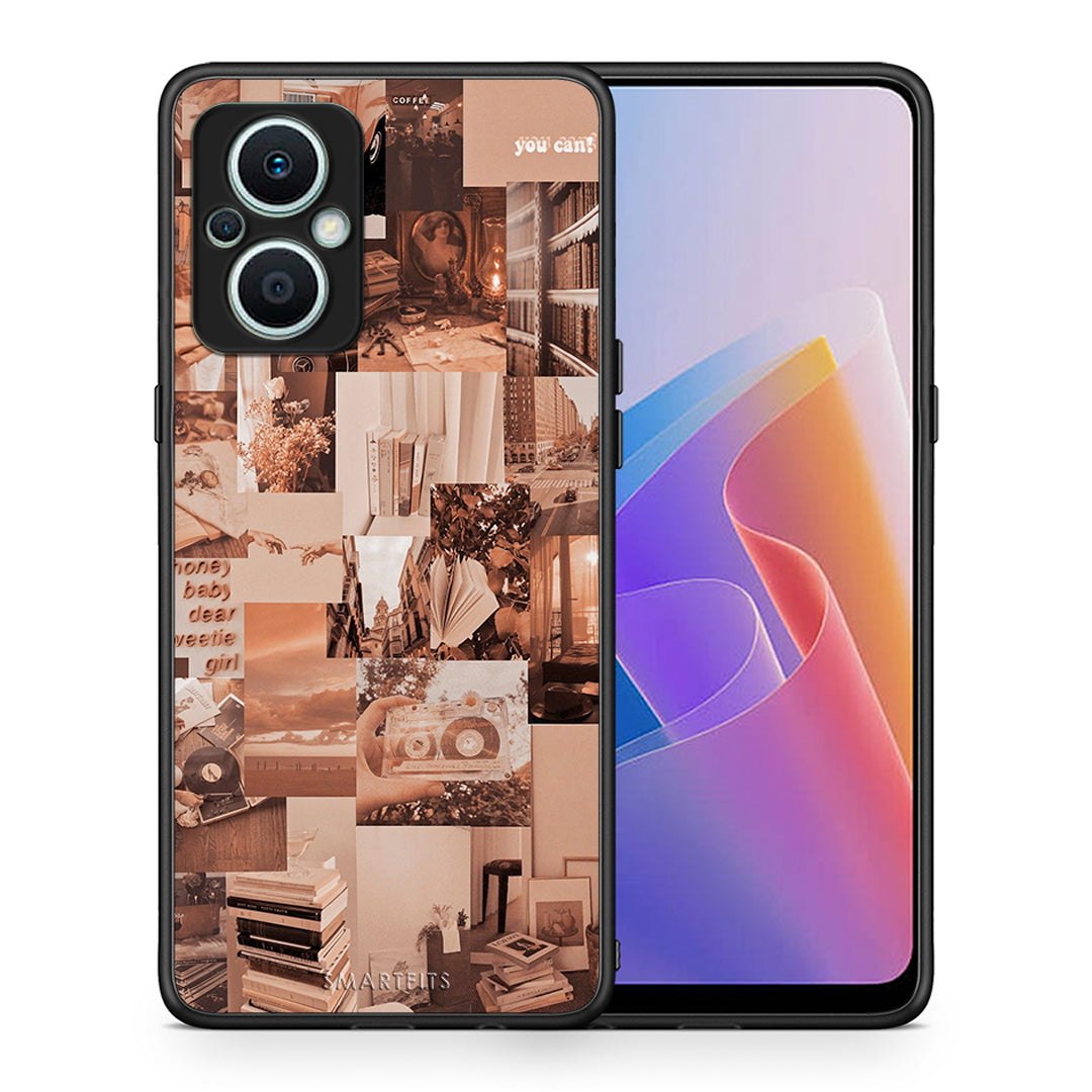 Θήκη Oppo Reno7 Lite Collage You Can από τη Smartfits με σχέδιο στο πίσω μέρος και μαύρο περίβλημα | Oppo Reno7 Lite Collage You Can Case with Colorful Back and Black Bezels