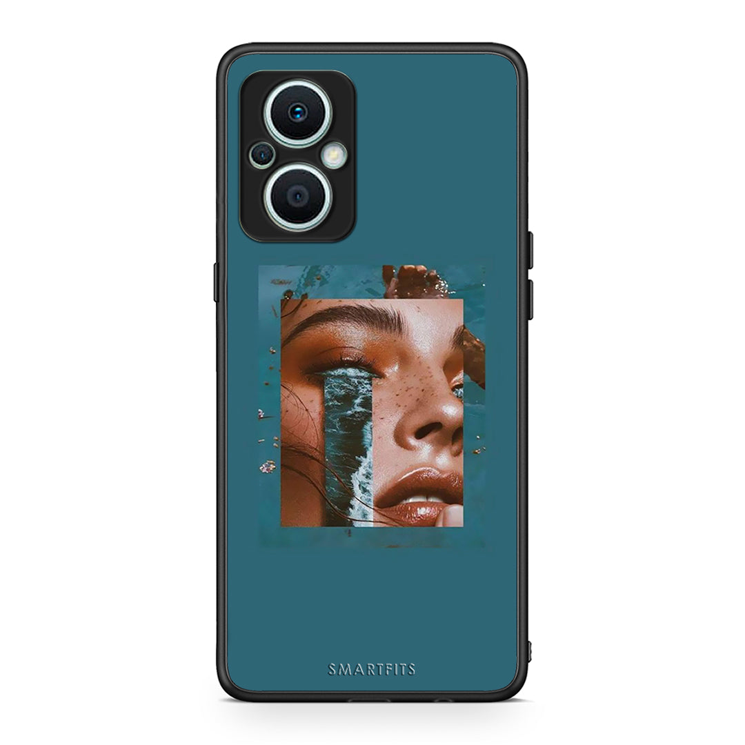 Θήκη Oppo Reno7 Lite Cry An Ocean από τη Smartfits με σχέδιο στο πίσω μέρος και μαύρο περίβλημα | Oppo Reno7 Lite Cry An Ocean Case with Colorful Back and Black Bezels