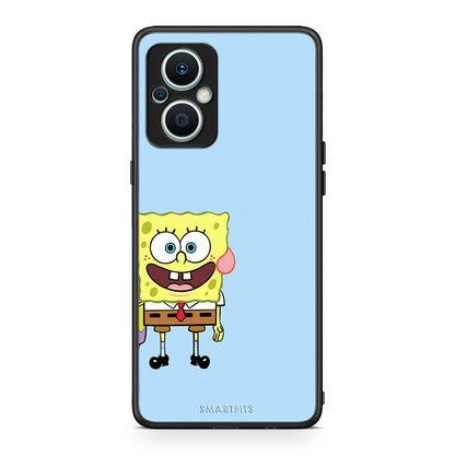 Θήκη Oppo Reno7 Lite Friends Bob από τη Smartfits με σχέδιο στο πίσω μέρος και μαύρο περίβλημα | Oppo Reno7 Lite Friends Bob Case with Colorful Back and Black Bezels