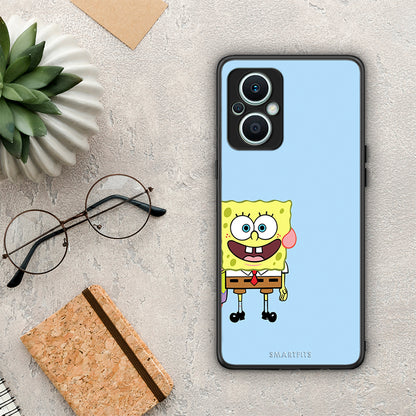 Θήκη Oppo Reno7 Lite Friends Bob από τη Smartfits με σχέδιο στο πίσω μέρος και μαύρο περίβλημα | Oppo Reno7 Lite Friends Bob Case with Colorful Back and Black Bezels