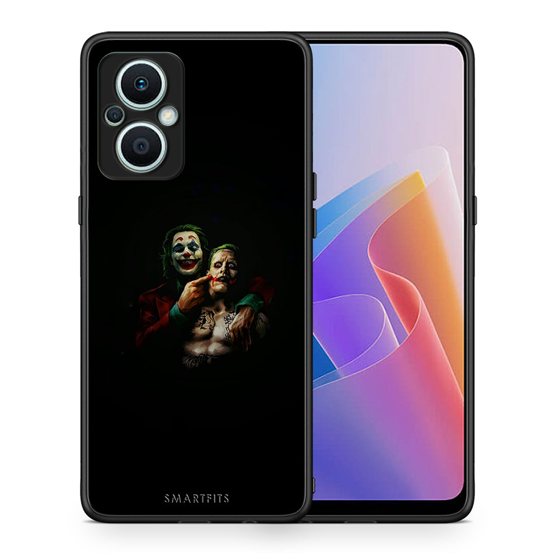 Θήκη Oppo Reno7 Lite Hero Clown από τη Smartfits με σχέδιο στο πίσω μέρος και μαύρο περίβλημα | Oppo Reno7 Lite Hero Clown Case with Colorful Back and Black Bezels