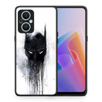 Thumbnail for Θήκη Oppo Reno7 Lite Hero Paint Bat από τη Smartfits με σχέδιο στο πίσω μέρος και μαύρο περίβλημα | Oppo Reno7 Lite Hero Paint Bat Case with Colorful Back and Black Bezels