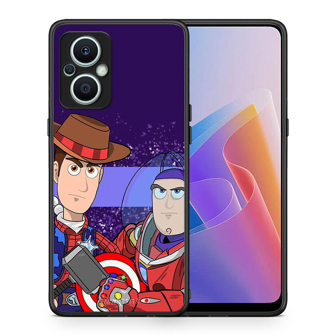 Θήκη Oppo Reno7 Lite Infinity Story από τη Smartfits με σχέδιο στο πίσω μέρος και μαύρο περίβλημα | Oppo Reno7 Lite Infinity Story Case with Colorful Back and Black Bezels