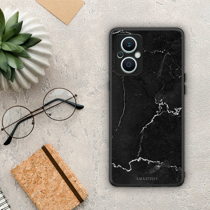 Θήκη Oppo Reno7 Lite Marble Black από τη Smartfits με σχέδιο στο πίσω μέρος και μαύρο περίβλημα | Oppo Reno7 Lite Marble Black Case with Colorful Back and Black Bezels