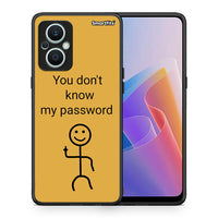 Thumbnail for Θήκη Oppo Reno7 Lite My Password από τη Smartfits με σχέδιο στο πίσω μέρος και μαύρο περίβλημα | Oppo Reno7 Lite My Password Case with Colorful Back and Black Bezels