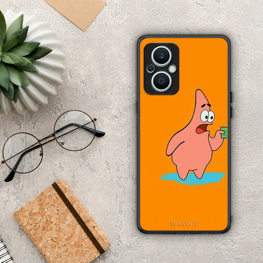 Θήκη Oppo Reno7 Lite No Money 1 από τη Smartfits με σχέδιο στο πίσω μέρος και μαύρο περίβλημα | Oppo Reno7 Lite No Money 1 Case with Colorful Back and Black Bezels