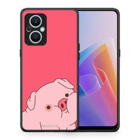 Thumbnail for Θήκη Oppo Reno7 Lite Pig Love 1 από τη Smartfits με σχέδιο στο πίσω μέρος και μαύρο περίβλημα | Oppo Reno7 Lite Pig Love 1 Case with Colorful Back and Black Bezels