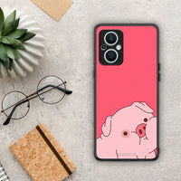 Thumbnail for Θήκη Oppo Reno7 Lite Pig Love 1 από τη Smartfits με σχέδιο στο πίσω μέρος και μαύρο περίβλημα | Oppo Reno7 Lite Pig Love 1 Case with Colorful Back and Black Bezels