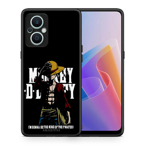 Θήκη Oppo Reno7 Lite Pirate King από τη Smartfits με σχέδιο στο πίσω μέρος και μαύρο περίβλημα | Oppo Reno7 Lite Pirate King Case with Colorful Back and Black Bezels