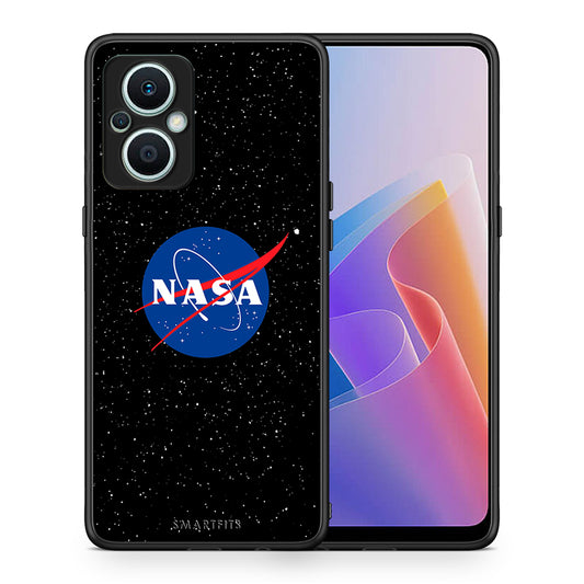Θήκη Oppo Reno7 Lite PopArt NASA από τη Smartfits με σχέδιο στο πίσω μέρος και μαύρο περίβλημα | Oppo Reno7 Lite PopArt NASA Case with Colorful Back and Black Bezels