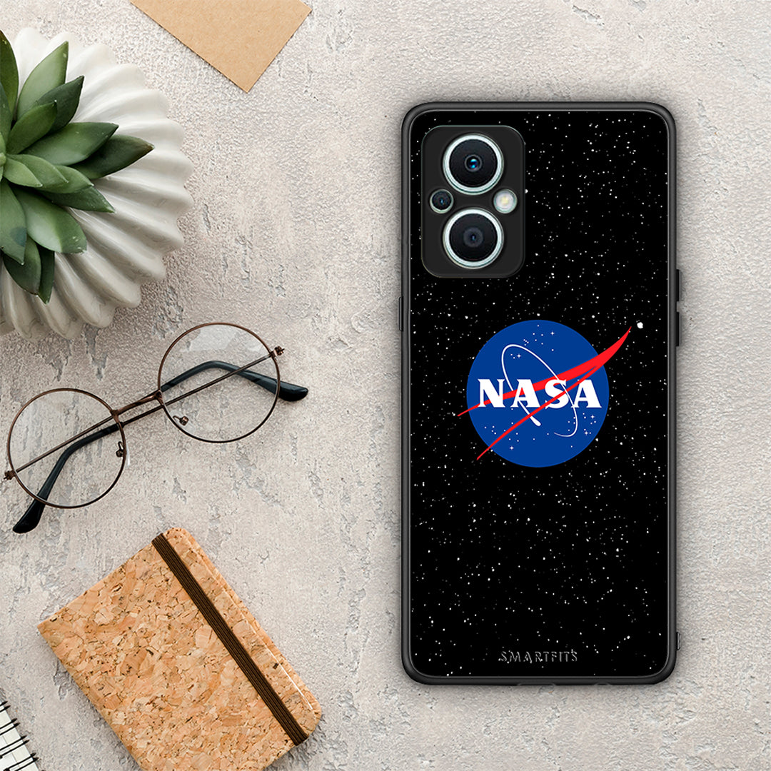 Θήκη Oppo Reno7 Lite PopArt NASA από τη Smartfits με σχέδιο στο πίσω μέρος και μαύρο περίβλημα | Oppo Reno7 Lite PopArt NASA Case with Colorful Back and Black Bezels