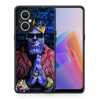 Thumbnail for Θήκη Oppo Reno7 Lite PopArt Thanos από τη Smartfits με σχέδιο στο πίσω μέρος και μαύρο περίβλημα | Oppo Reno7 Lite PopArt Thanos Case with Colorful Back and Black Bezels