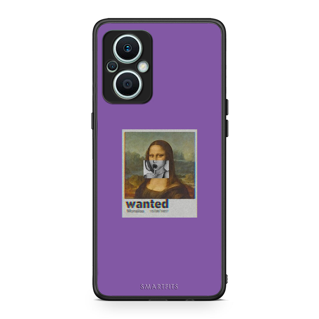 Θήκη Oppo Reno7 Lite Popart Monalisa από τη Smartfits με σχέδιο στο πίσω μέρος και μαύρο περίβλημα | Oppo Reno7 Lite Popart Monalisa Case with Colorful Back and Black Bezels