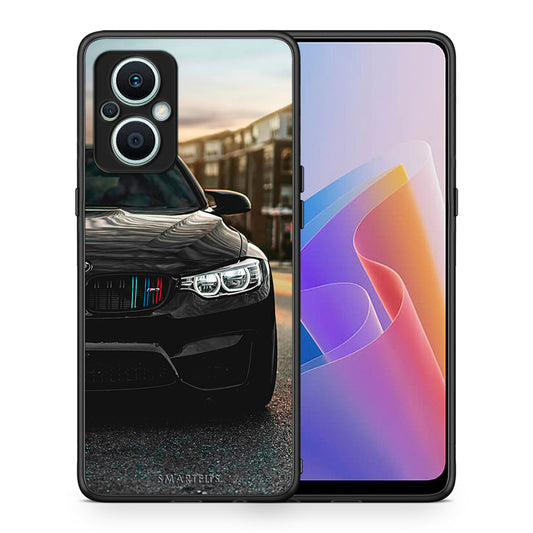 Θήκη Oppo Reno7 Lite Racing M3 από τη Smartfits με σχέδιο στο πίσω μέρος και μαύρο περίβλημα | Oppo Reno7 Lite Racing M3 Case with Colorful Back and Black Bezels