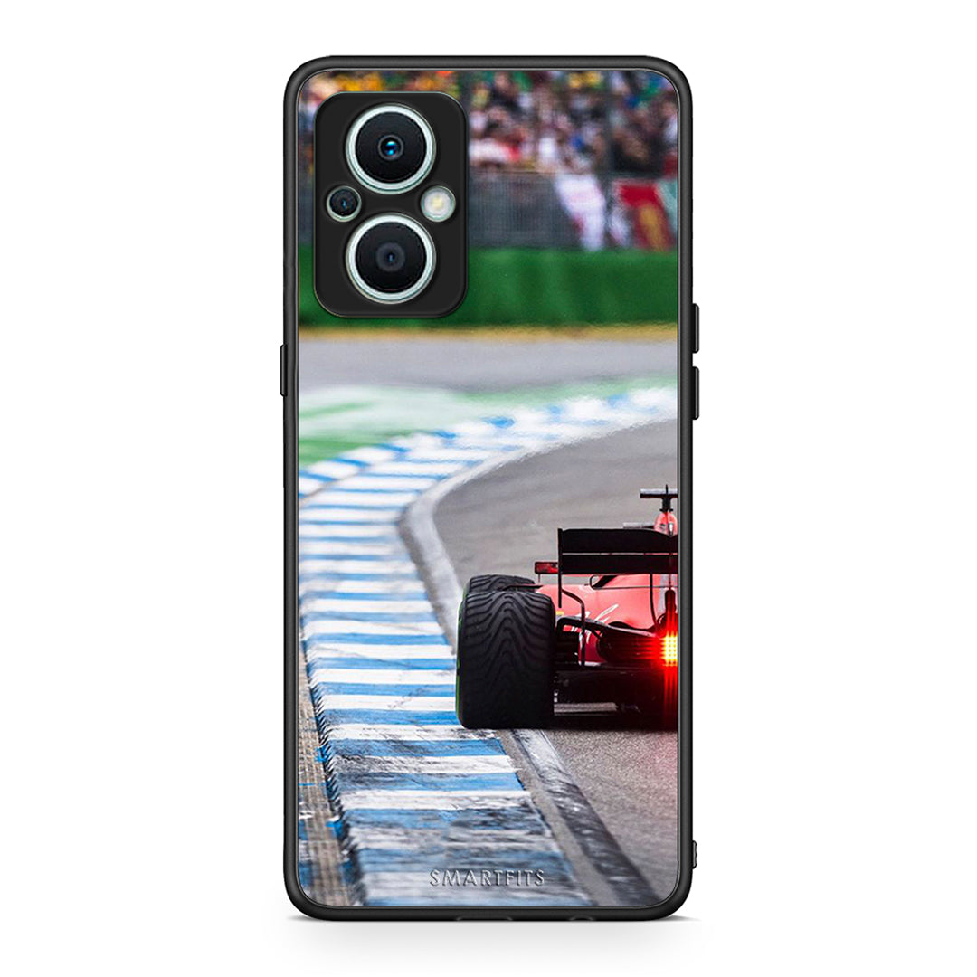 Θήκη Oppo Reno7 Lite Racing Vibes από τη Smartfits με σχέδιο στο πίσω μέρος και μαύρο περίβλημα | Oppo Reno7 Lite Racing Vibes Case with Colorful Back and Black Bezels