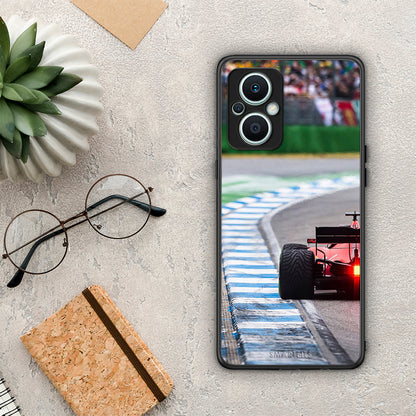 Θήκη Oppo Reno7 Lite Racing Vibes από τη Smartfits με σχέδιο στο πίσω μέρος και μαύρο περίβλημα | Oppo Reno7 Lite Racing Vibes Case with Colorful Back and Black Bezels