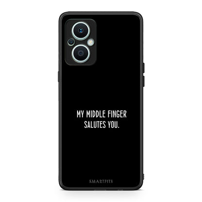 Θήκη Oppo Reno7 Lite Salute από τη Smartfits με σχέδιο στο πίσω μέρος και μαύρο περίβλημα | Oppo Reno7 Lite Salute Case with Colorful Back and Black Bezels