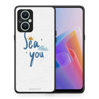 Thumbnail for Θήκη Oppo Reno7 Lite Sea You από τη Smartfits με σχέδιο στο πίσω μέρος και μαύρο περίβλημα | Oppo Reno7 Lite Sea You Case with Colorful Back and Black Bezels