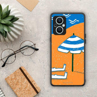 Thumbnail for Θήκη Oppo Reno7 Lite Summering από τη Smartfits με σχέδιο στο πίσω μέρος και μαύρο περίβλημα | Oppo Reno7 Lite Summering Case with Colorful Back and Black Bezels