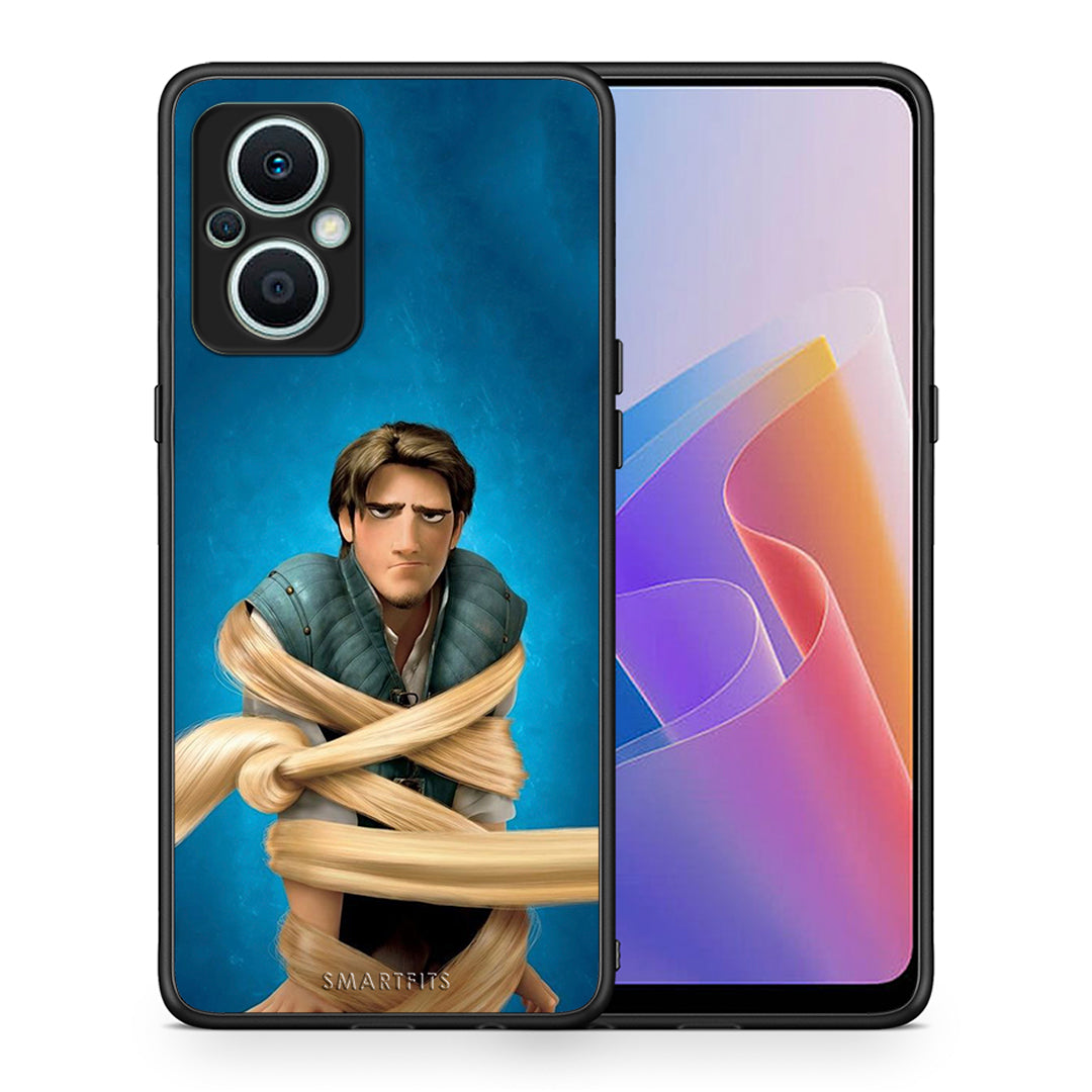 Θήκη Oppo Reno7 Lite Tangled 1 από τη Smartfits με σχέδιο στο πίσω μέρος και μαύρο περίβλημα | Oppo Reno7 Lite Tangled 1 Case with Colorful Back and Black Bezels