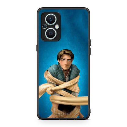 Θήκη Oppo Reno7 Lite Tangled 1 από τη Smartfits με σχέδιο στο πίσω μέρος και μαύρο περίβλημα | Oppo Reno7 Lite Tangled 1 Case with Colorful Back and Black Bezels