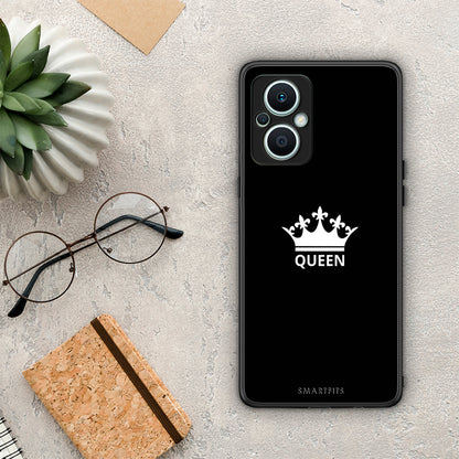 Θήκη Oppo Reno7 Lite Valentine Queen από τη Smartfits με σχέδιο στο πίσω μέρος και μαύρο περίβλημα | Oppo Reno7 Lite Valentine Queen Case with Colorful Back and Black Bezels