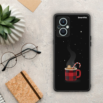 Θήκη Oppo Reno7 Lite Xmas Bathing από τη Smartfits με σχέδιο στο πίσω μέρος και μαύρο περίβλημα | Oppo Reno7 Lite Xmas Bathing Case with Colorful Back and Black Bezels