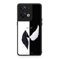 Thumbnail for Θήκη Oppo Reno8 5G Angels Demons από τη Smartfits με σχέδιο στο πίσω μέρος και μαύρο περίβλημα | Oppo Reno8 5G Angels Demons Case with Colorful Back and Black Bezels
