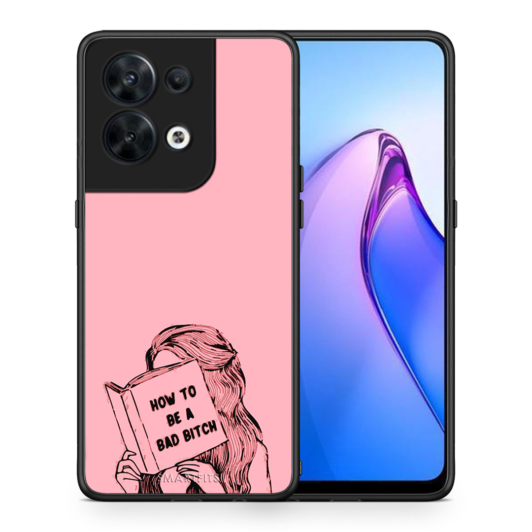 Θήκη Oppo Reno8 5G Bad Bitch από τη Smartfits με σχέδιο στο πίσω μέρος και μαύρο περίβλημα | Oppo Reno8 5G Bad Bitch Case with Colorful Back and Black Bezels