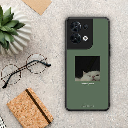 Θήκη Oppo Reno8 5G Bitch Surprise από τη Smartfits με σχέδιο στο πίσω μέρος και μαύρο περίβλημα | Oppo Reno8 5G Bitch Surprise Case with Colorful Back and Black Bezels