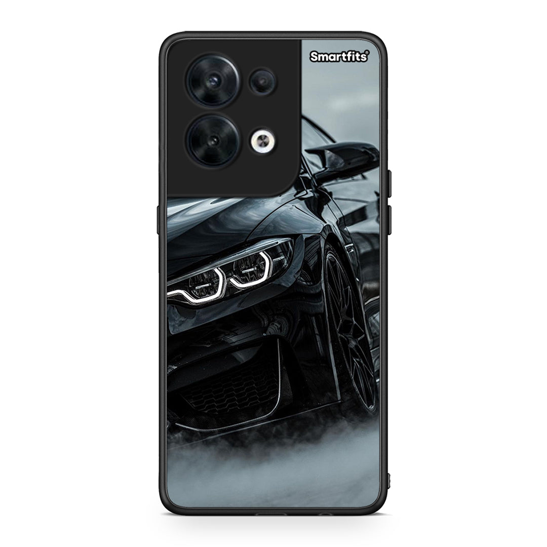 Θήκη Oppo Reno8 5G Black BMW από τη Smartfits με σχέδιο στο πίσω μέρος και μαύρο περίβλημα | Oppo Reno8 5G Black BMW Case with Colorful Back and Black Bezels