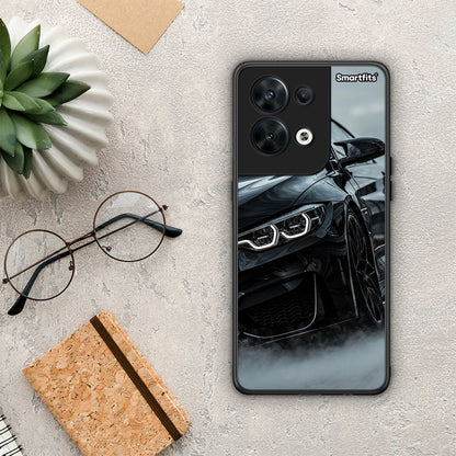 Θήκη Oppo Reno8 5G Black BMW από τη Smartfits με σχέδιο στο πίσω μέρος και μαύρο περίβλημα | Oppo Reno8 5G Black BMW Case with Colorful Back and Black Bezels