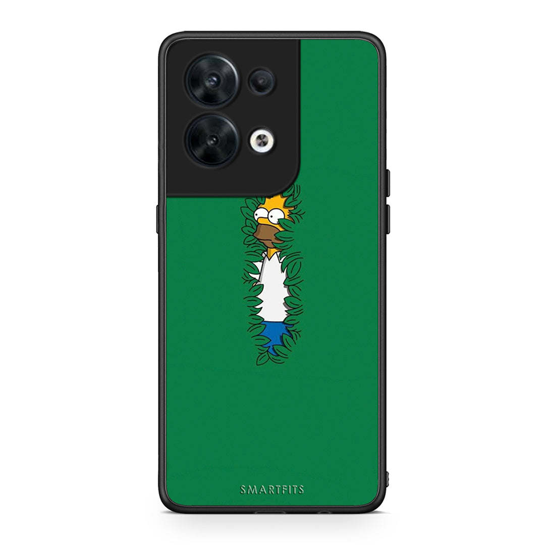 Θήκη Oppo Reno8 5G Bush Man από τη Smartfits με σχέδιο στο πίσω μέρος και μαύρο περίβλημα | Oppo Reno8 5G Bush Man Case with Colorful Back and Black Bezels