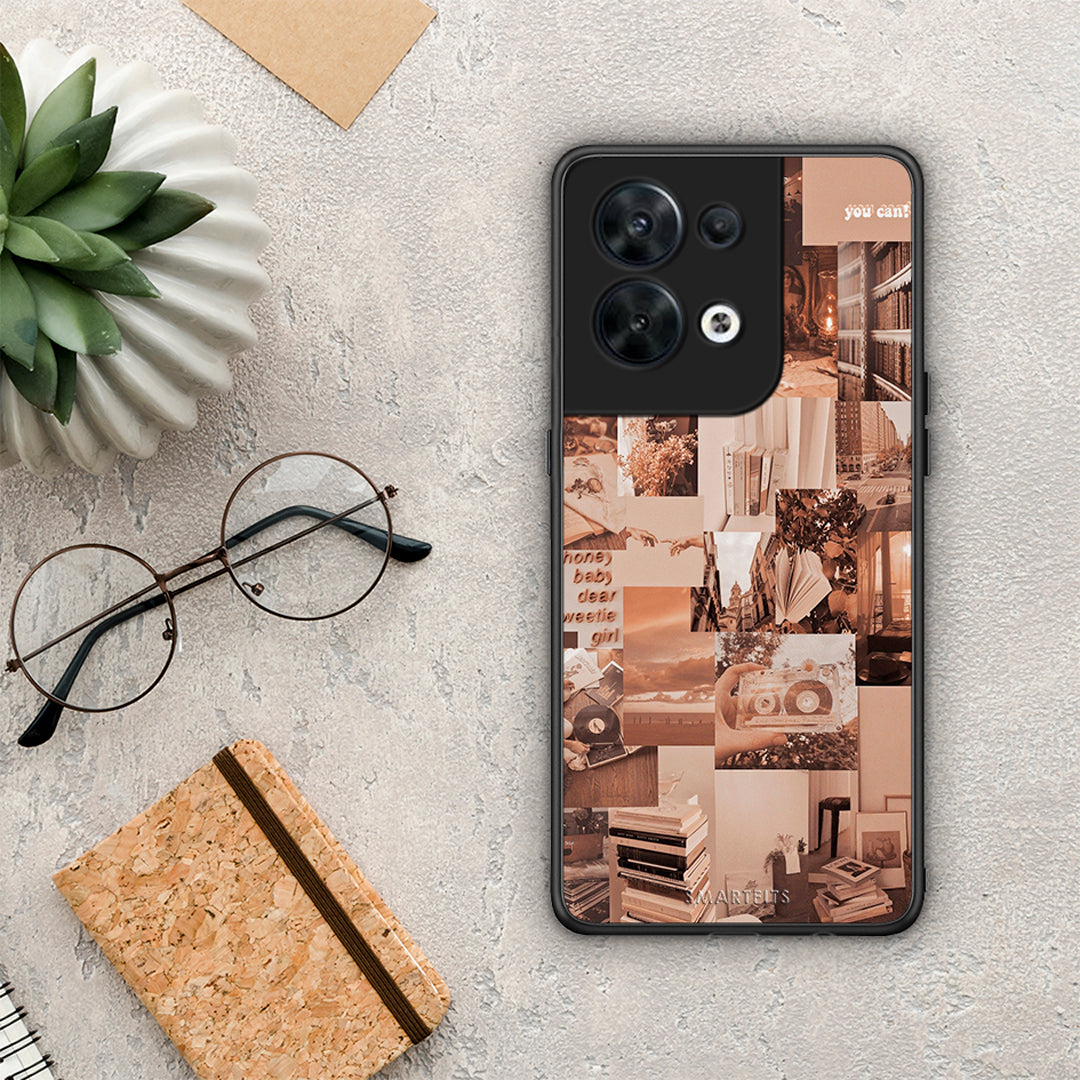 Θήκη Oppo Reno8 5G Collage You Can από τη Smartfits με σχέδιο στο πίσω μέρος και μαύρο περίβλημα | Oppo Reno8 5G Collage You Can Case with Colorful Back and Black Bezels