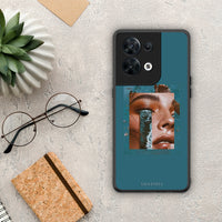 Thumbnail for Θήκη Oppo Reno8 5G Cry An Ocean από τη Smartfits με σχέδιο στο πίσω μέρος και μαύρο περίβλημα | Oppo Reno8 5G Cry An Ocean Case with Colorful Back and Black Bezels